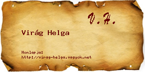 Virág Helga névjegykártya